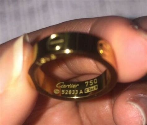 cartier ring serial number 52833a